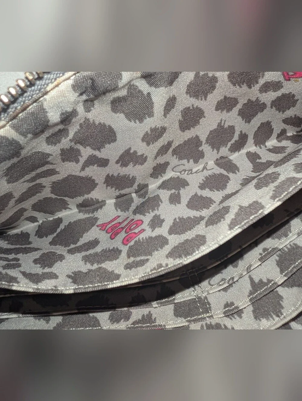 Coach sleek metallic